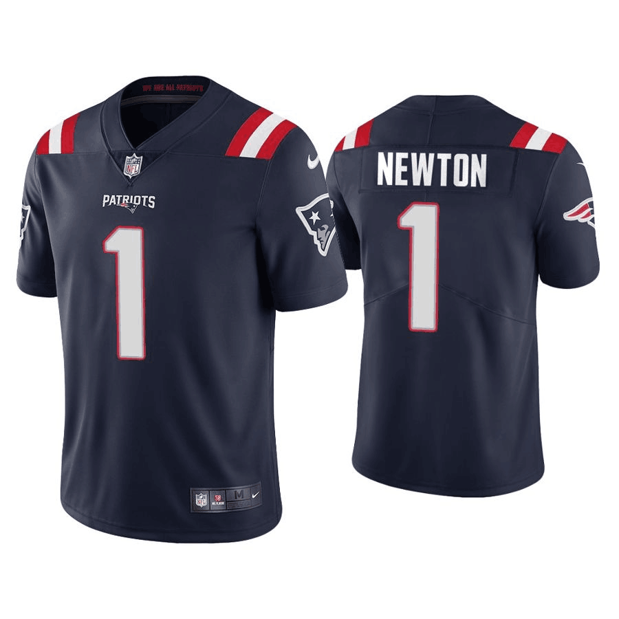 Men's New England Patriots #1 Cam Newton 2020 New Navy Vapor Untouchable Limited Stitched Jersey